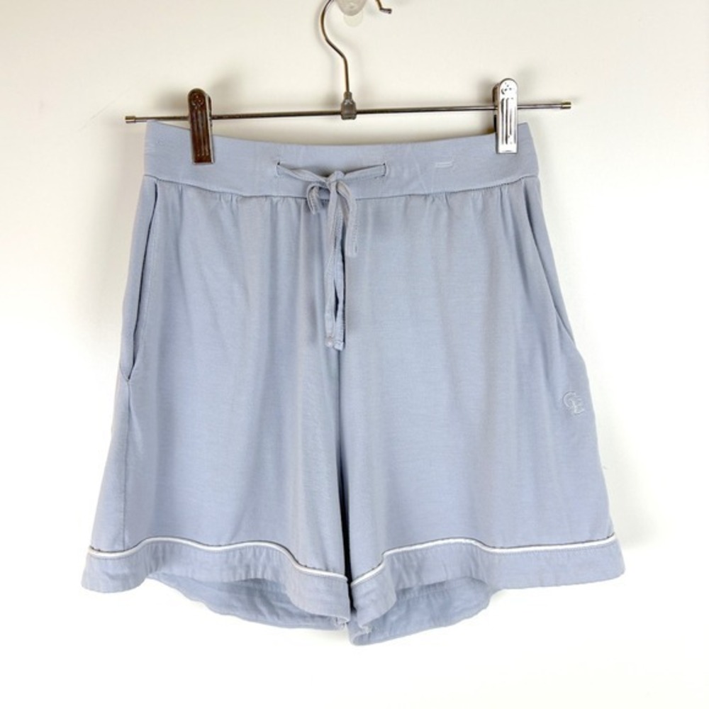 Cozy Earth Bamboo Pajama Shorts Light Blue XS